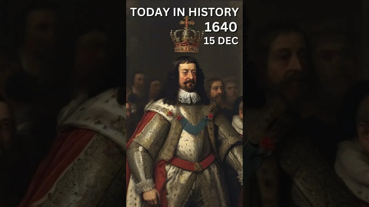 TODAY IN HISTORY Duke of Braganca crowned King Johan IV of Portugal 1640 #shorts