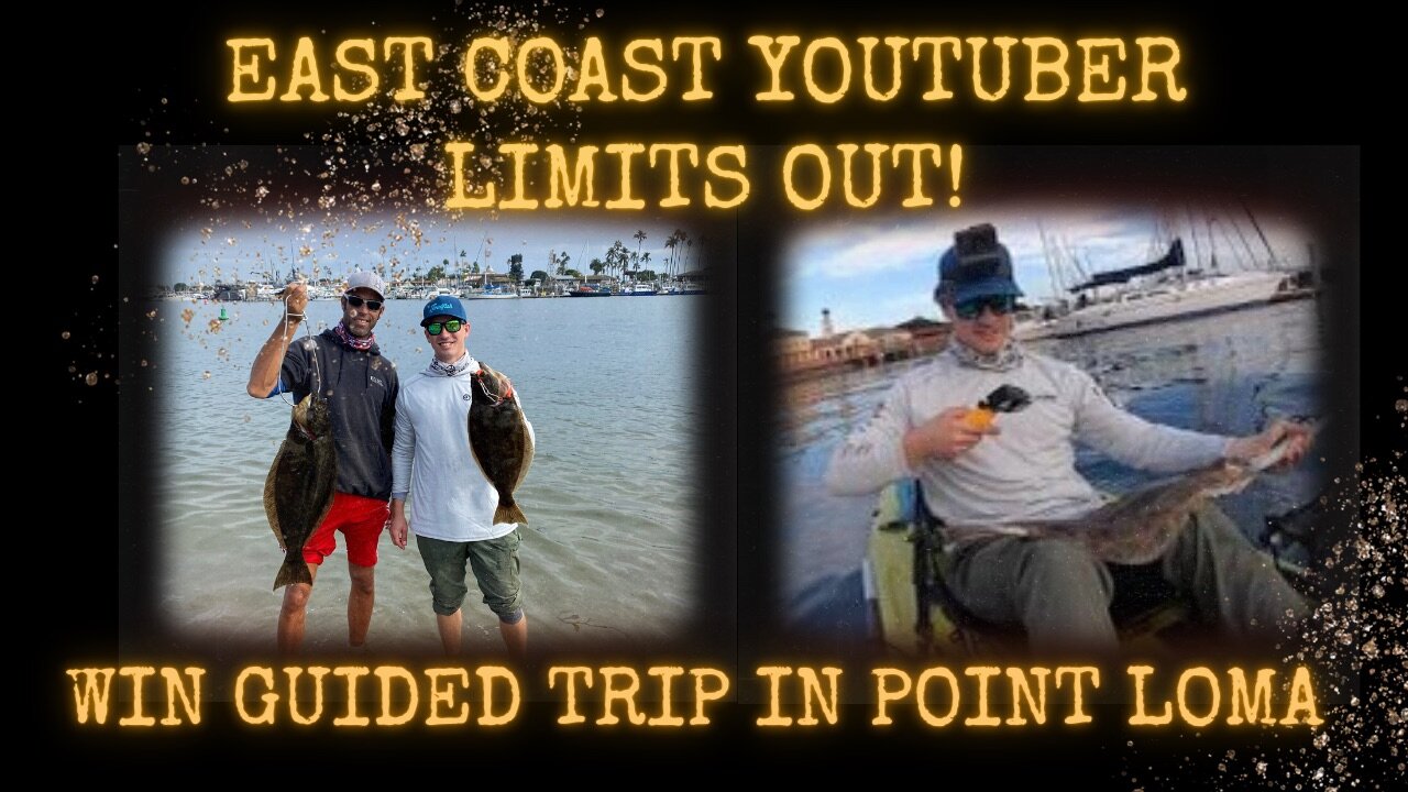 East Coast Youtuber "Make Time For Fishing" Visits San Diego & Limits Out On Halibut