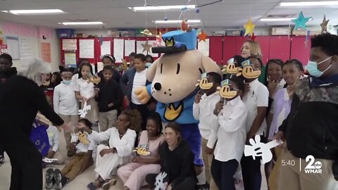 Students celebrate book giveaway with the 'If you give a child a book' campaign
