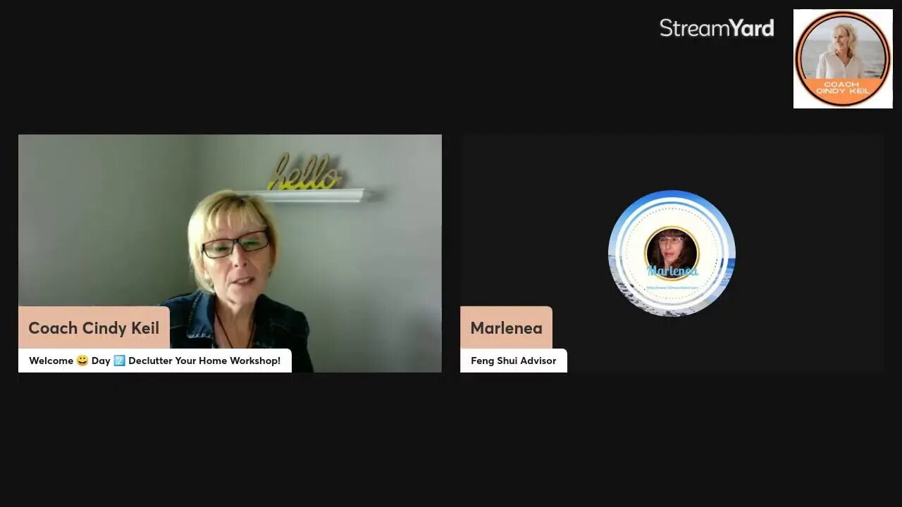 😀 Welcome to Day 2 "Live" Declutter Your Home Workshop!