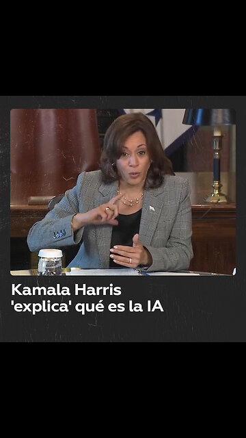 Kamala Harris 'explica' qué es la IA: "En primer lugar, son dos letras"