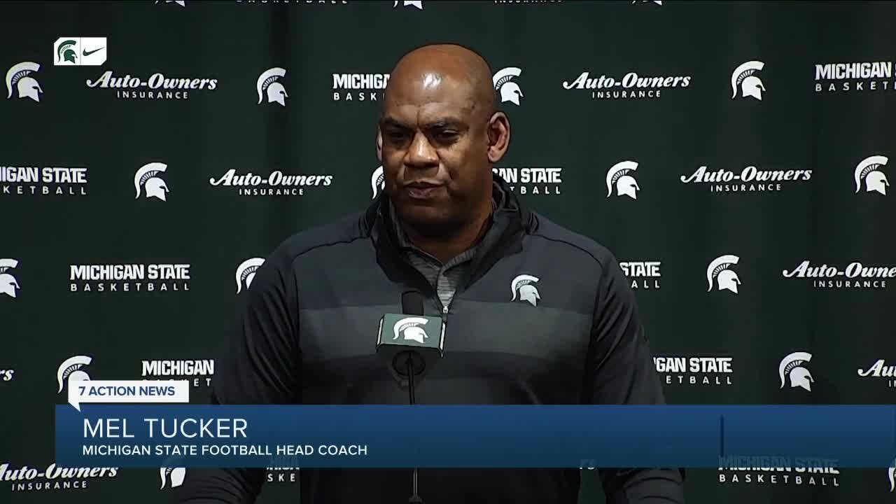 Mel Tucker: "what a treasure we have with Tom Izzo"