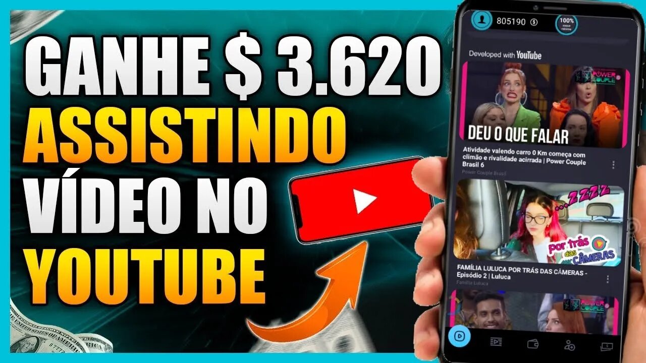 Ganhe dinheiro ASSISTINDO VÍDEOS do Youtube agora [ NOVO APP QUE PAGA ]