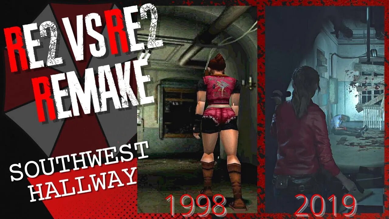 RE2 vs RE2 Remake: Southwest Hallway