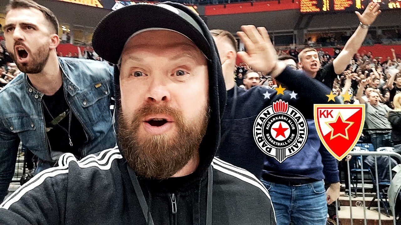 The CRAZIEST basketball fans! Crvena Zvezda vs. Partizan Serbian Ultras' Live Reaction