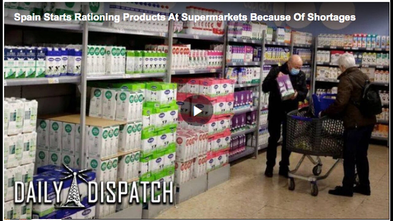 Product rationing at supermarkets in Spain