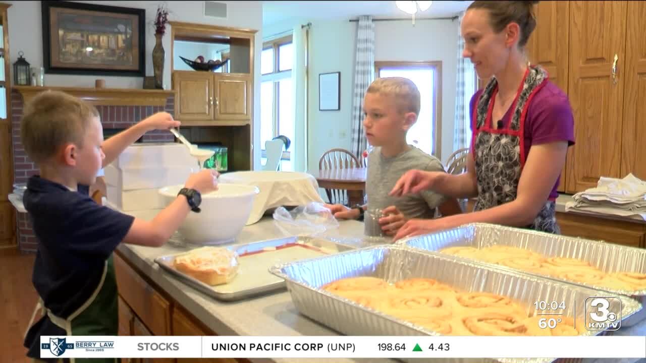 Papillion family saves money for college by baking sweet treats