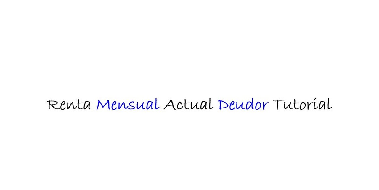Web - Debtor Current Monthly Income - Spanish