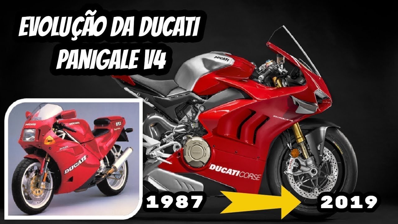 EVOLUÇÃO DA DUCATI PANIGALE V4 1987-2019 / THE EVOLUTION OF DUCATI PANIGALE V4 1987-2019