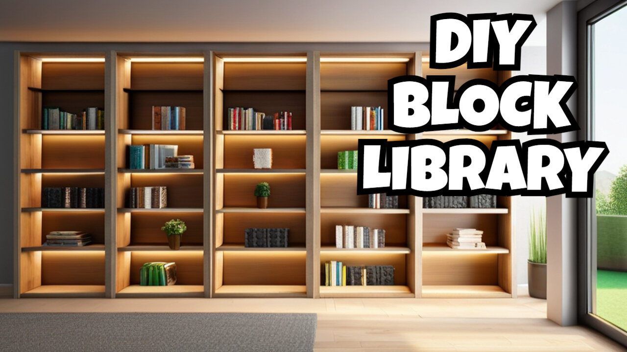 Minecraft | How To Make A Modern Bookcase