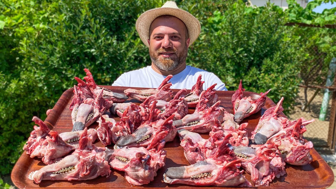 Recipe for crispy lamb mouths!🐑 An exotic dish for real Men