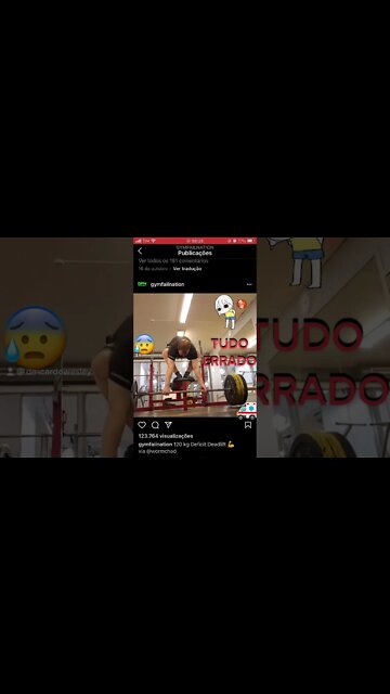 Lesão no terra #shorts #academia #emagrecer #hipertrofia #musculacao