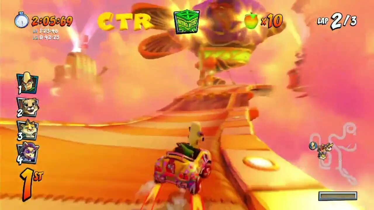 Hot Air Skyway CTR Challenge Gameplay - Crash Team Racing Nitro-Fueled