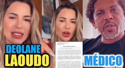 Mendigo Deolane mostra laudo da mulher do personal