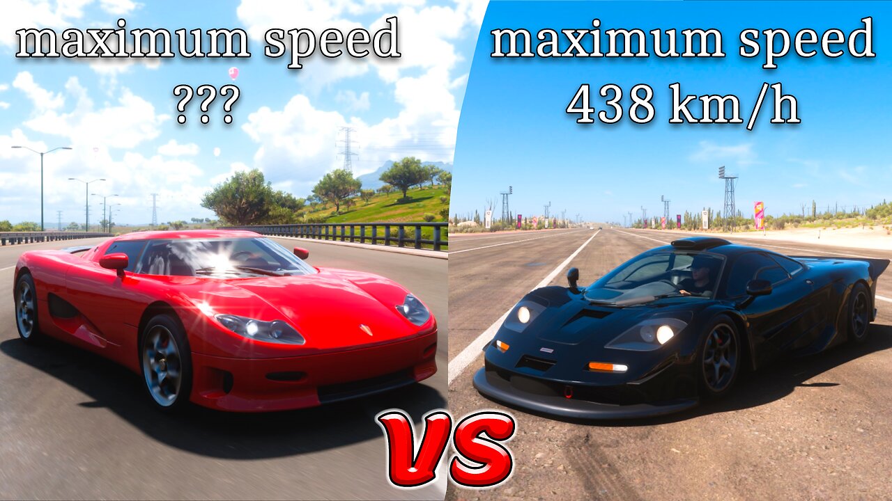 Koenigsegg CC8S vs McLaren F1 GT | Forza Horizon 5