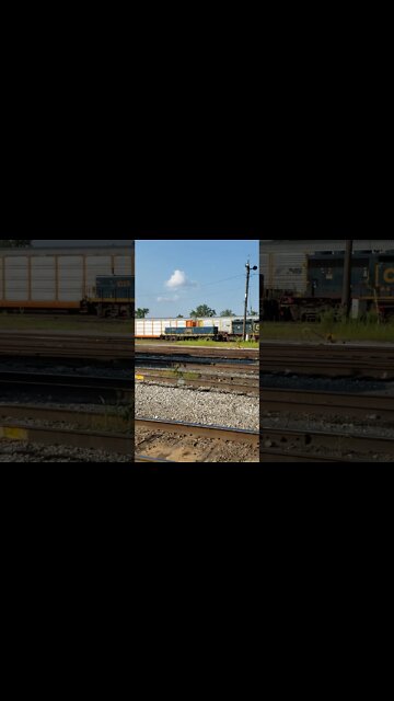 CSX SLUG, and damaged engine.