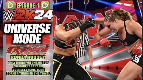 Digital World Wrestling, WWE2K24 UNIVERSE THIS is RAW (E1) 5 Huge fights packed