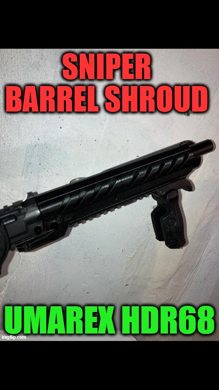 Sniper barrel shroud cover for umarex HDR68 | chicago less lethal | 312-882-2715
