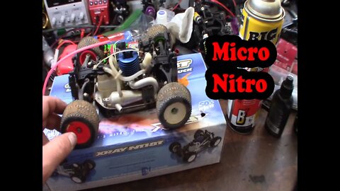 XRAY NT18T micro nitro 1/18 RC Truggy 4WD Tiny .08 Engine Restoration