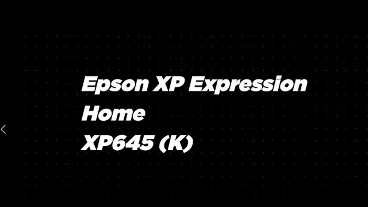 Epson XP Expression Home XP645 K