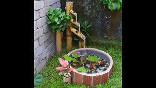 A lovely aquarium idea for your corner garden