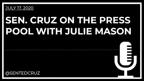 Cruz Speaks With Julie Mason About COVID-19 & Being Sanctioned by the Chinese Communist Government
