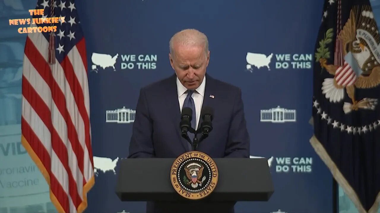 Biden again reads directly off notes to answer question on latest Russian cyber attack.