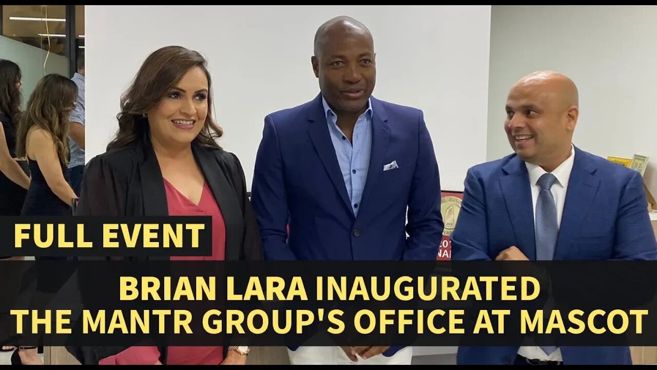 Brian Lara Inaugurated the MANTR Group's office at Mascot