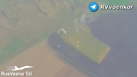 Russian Strike Destroys Ukranainan Positions