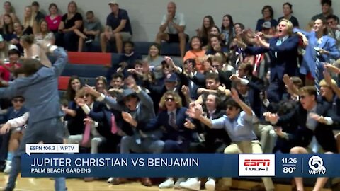 Benjamin volleyball takes home district title