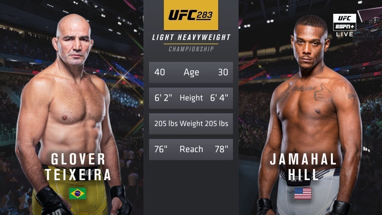 UFC 283 Glover Teixeira Vs Jamahal hill