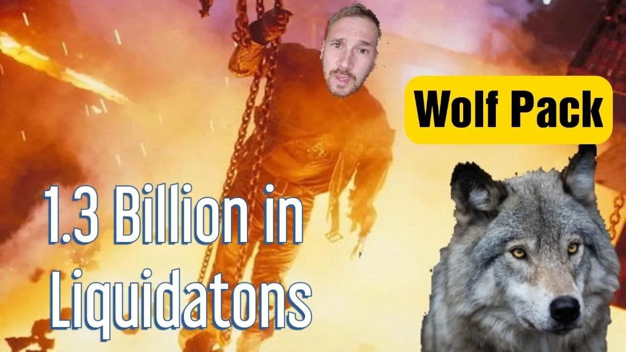 1.3 billion in liquidations, Charts, News, Join the Wolf pack, Dump is macro problem.