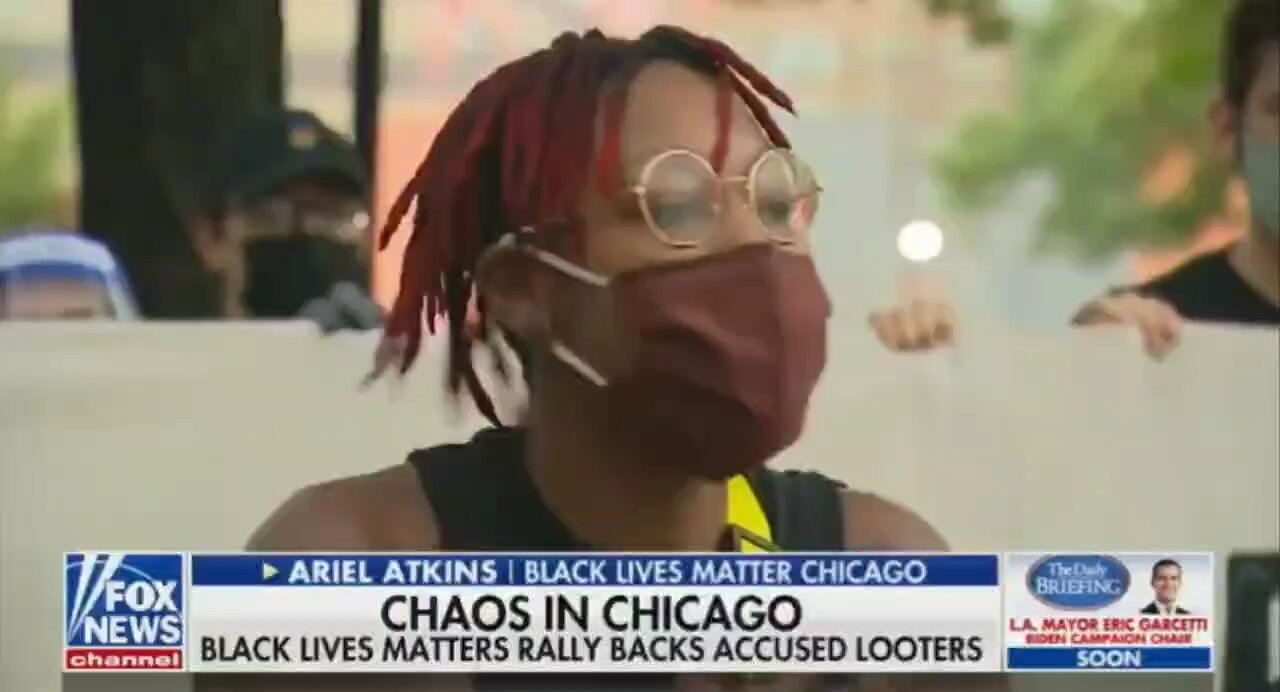 "If somebody decides to loot a Gucci, that's reparations" - BLM organizer