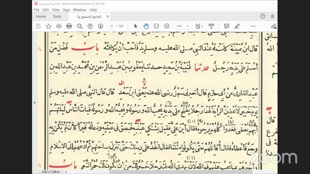 20 - المجلس (20)صحيح البخاري، بَابُ حِلْيَةِ السُّيُوفِ ح: 2909