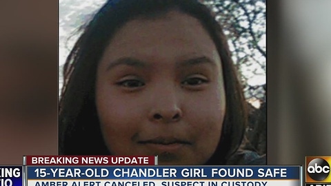 15-year-old girl found after Amber Alert was issued