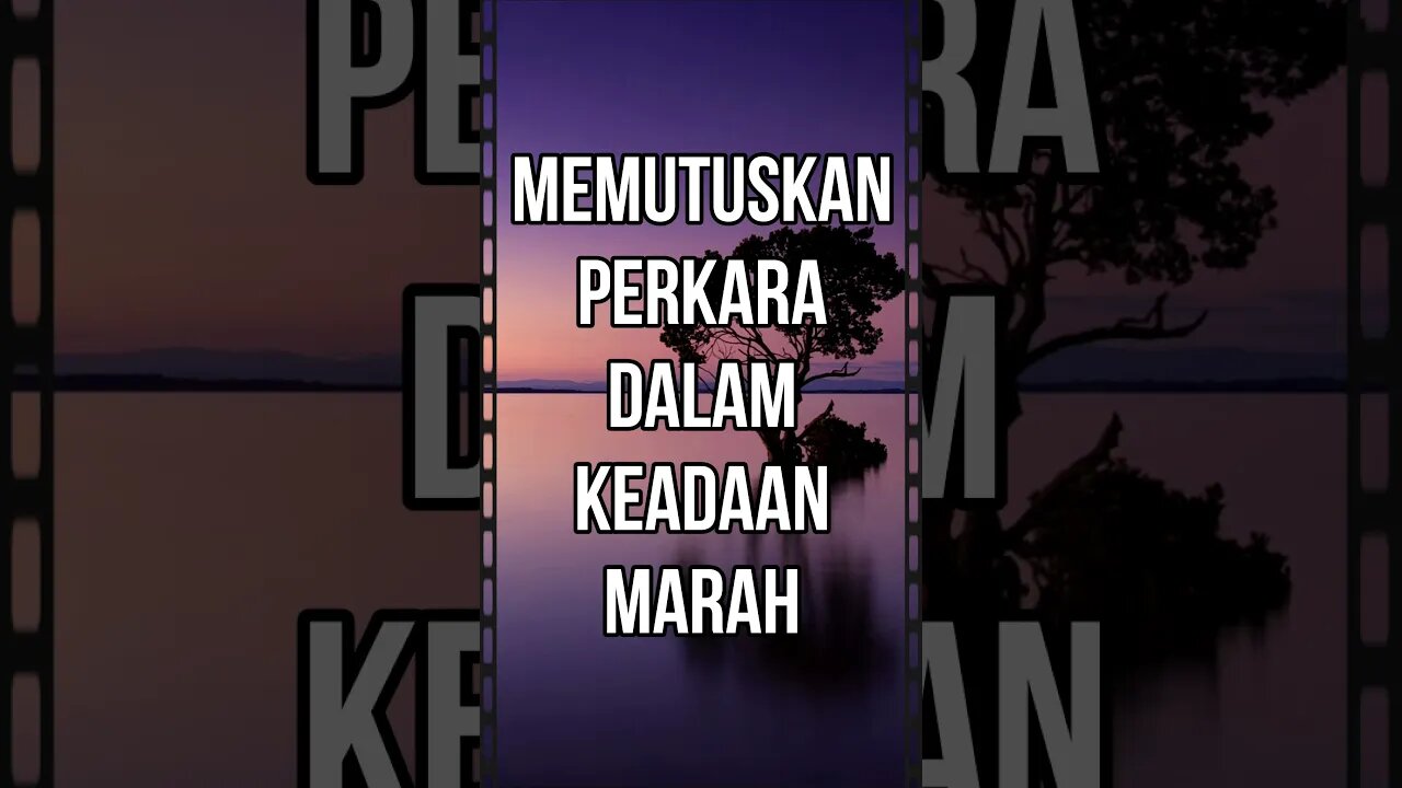 Makruh bagi hakim memutuskan perkara dalam keadaan marah