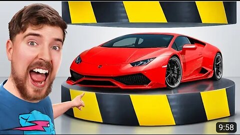 Mr beast hydrolicpress Lamborghini