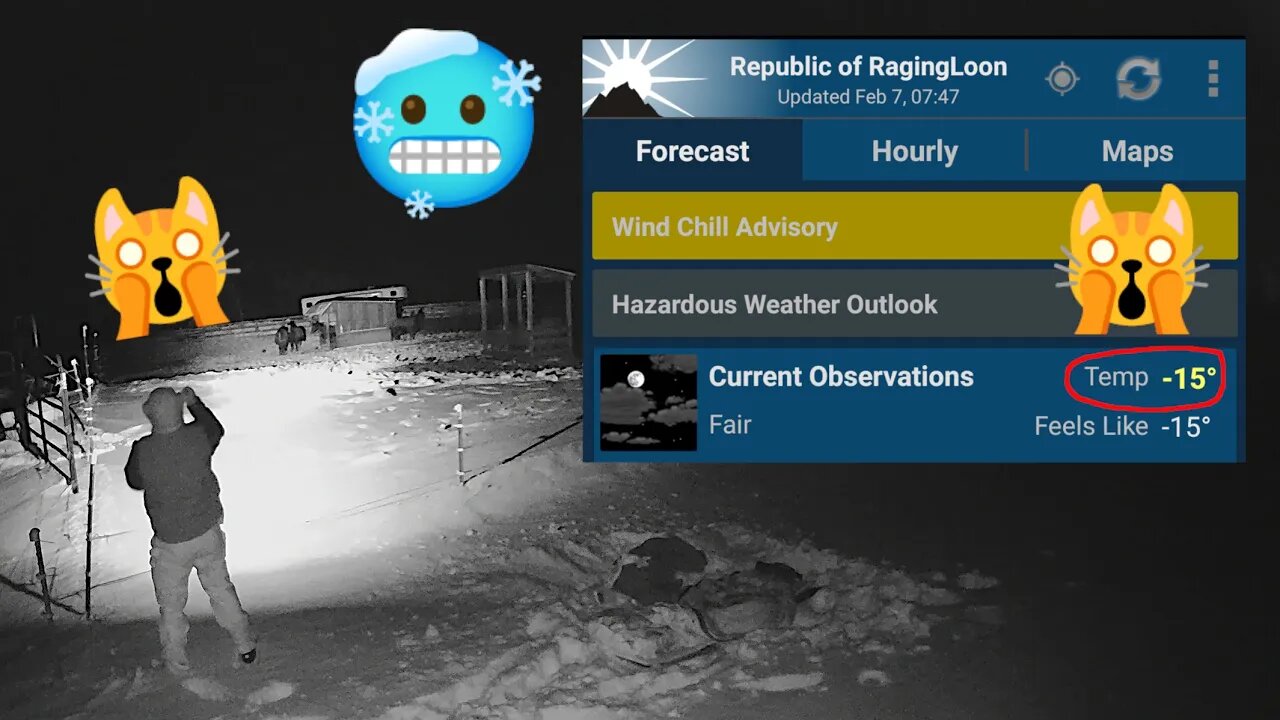 Winter Camping way Below ZERO -15˚ 🥶 No Shelter/Fire JUST The Cold Dark Sky