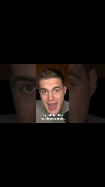 I predicted this earnings season... Who remembers me saying this? 🤔😎