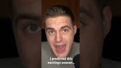 I predicted this earnings season... Who remembers me saying this? 🤔😎