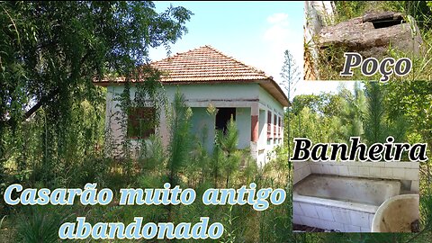 casa abandonada tem poço e até banheira