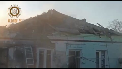 An RPG is used in ongoing fighting in Mariupol