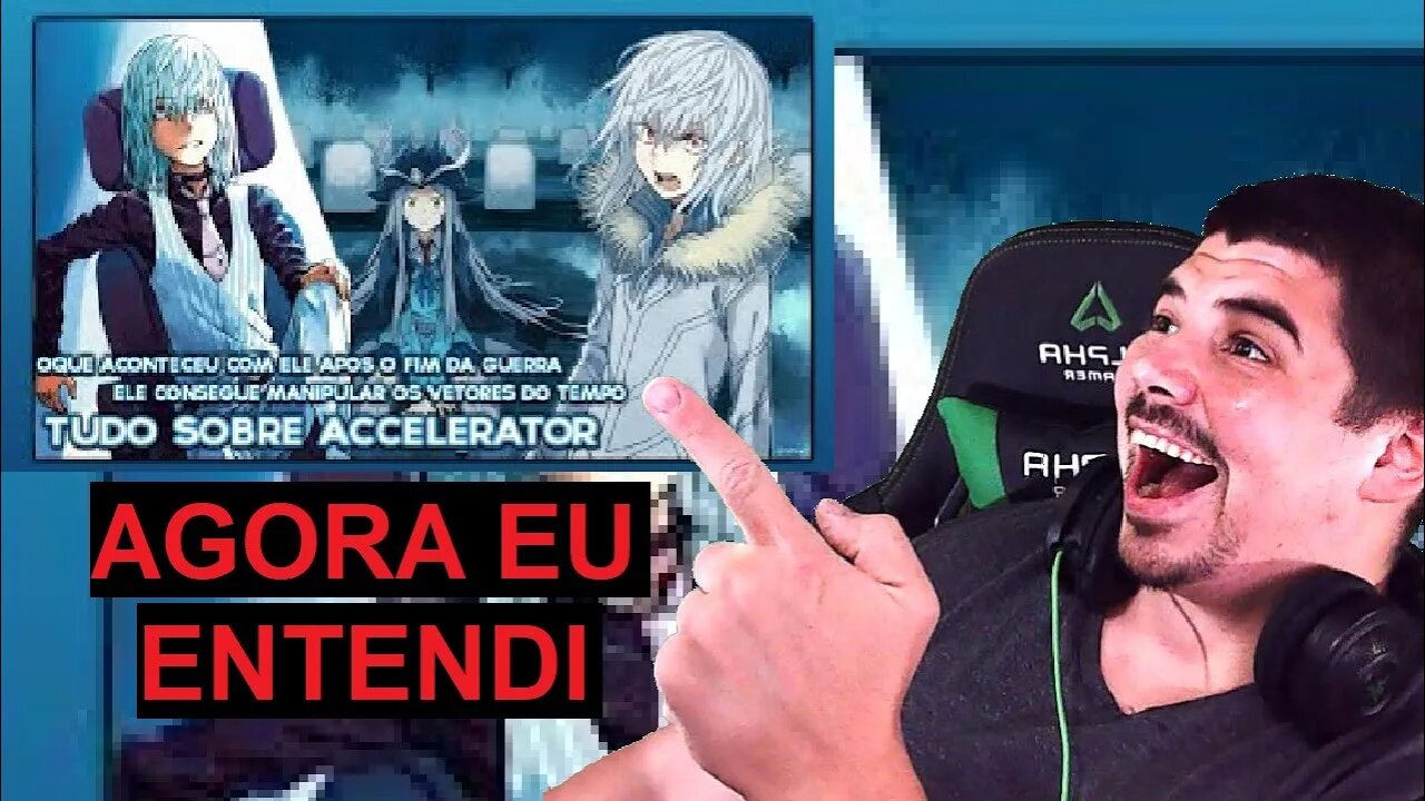 REACT Tudo sobre Accelerator - O Numero um Toaru Series - MELHOR DO MUNDO