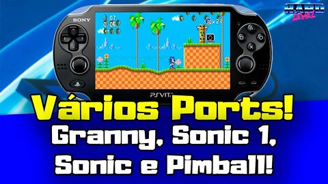 PS Vita ports Sonic Remake 1 e 2, Granny e Pimball do Windows XP!