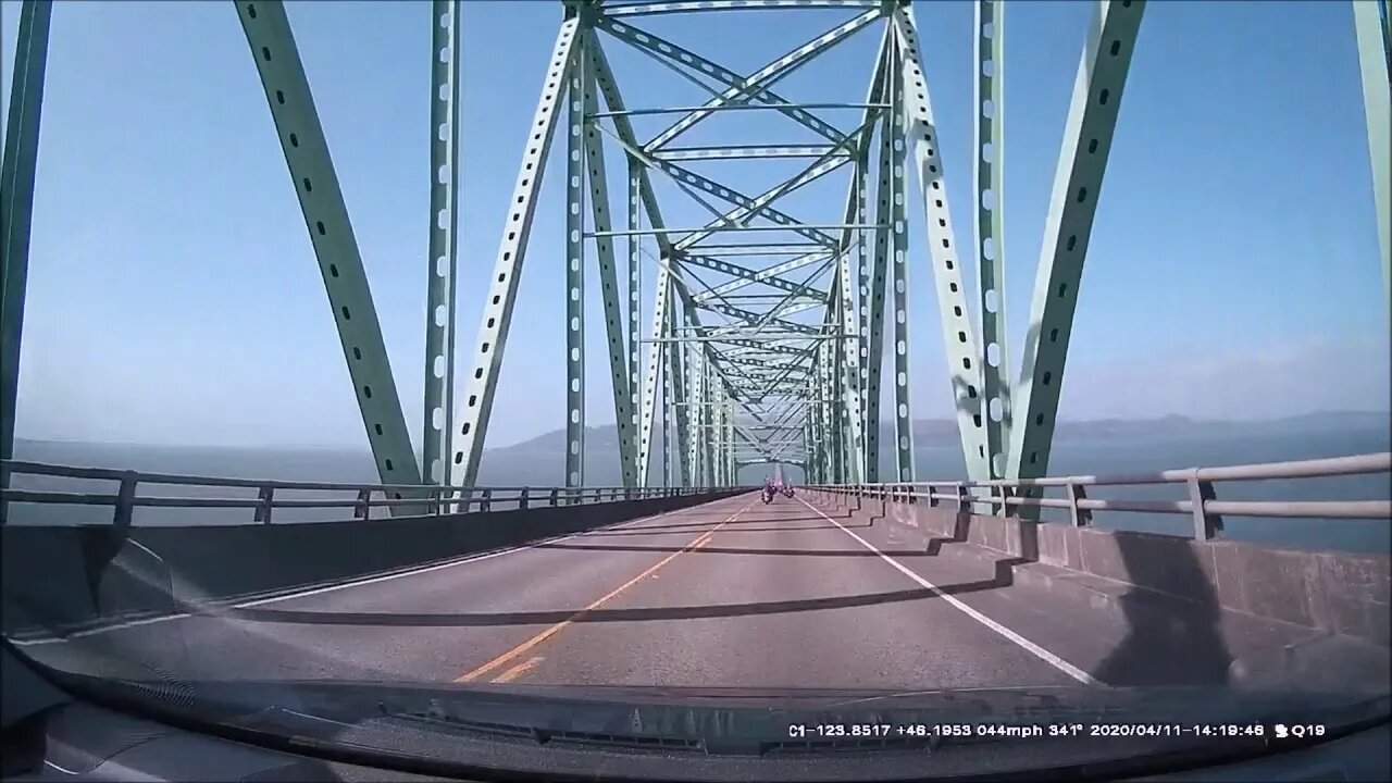 Ride Along with Q #12 Astoria Shell Station to Viewpoint in WA - 04/11/20 - Video by Q Madp