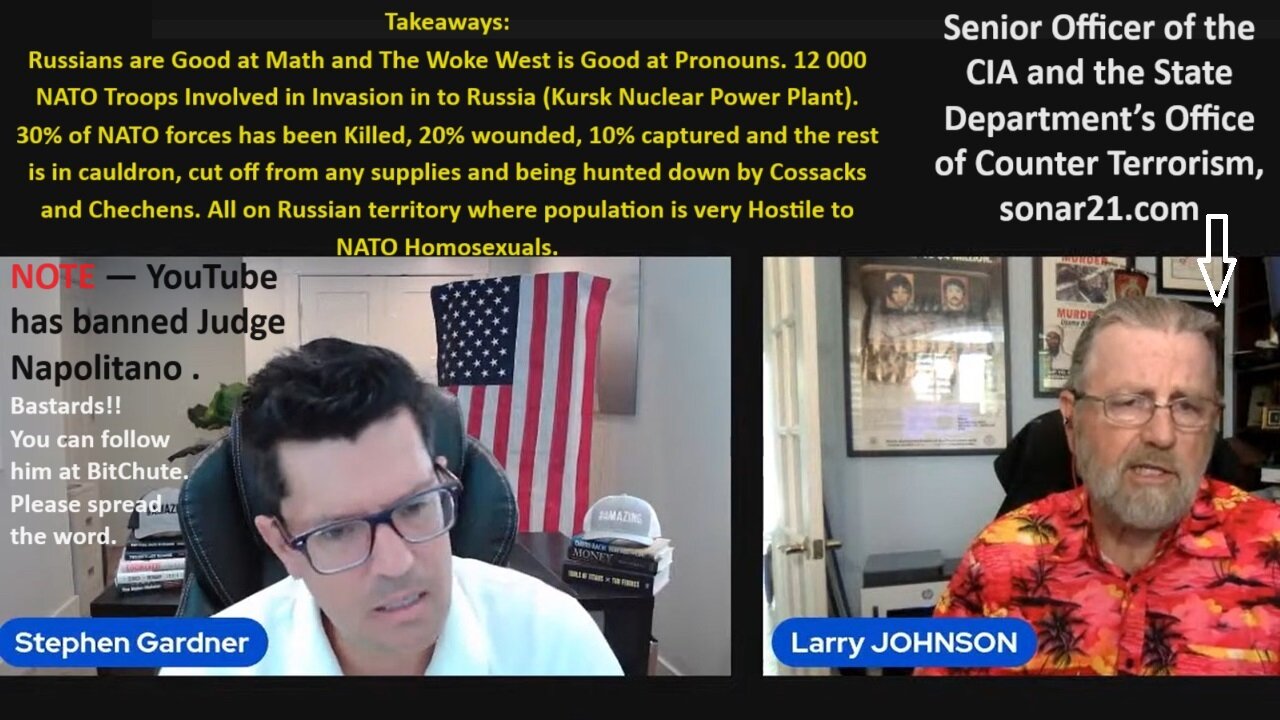 w/Johnson CIA: 12 000 NATO Troops Invaded Russia. Target, Kursk Nuclear Power Plant. NATO Casualties: 7200!