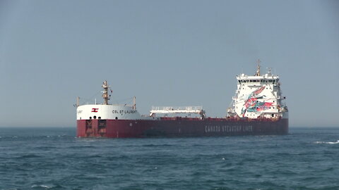 CSL St Laurent 738ft 225m Bulk Carrier Cargo Ship In St Clair River
