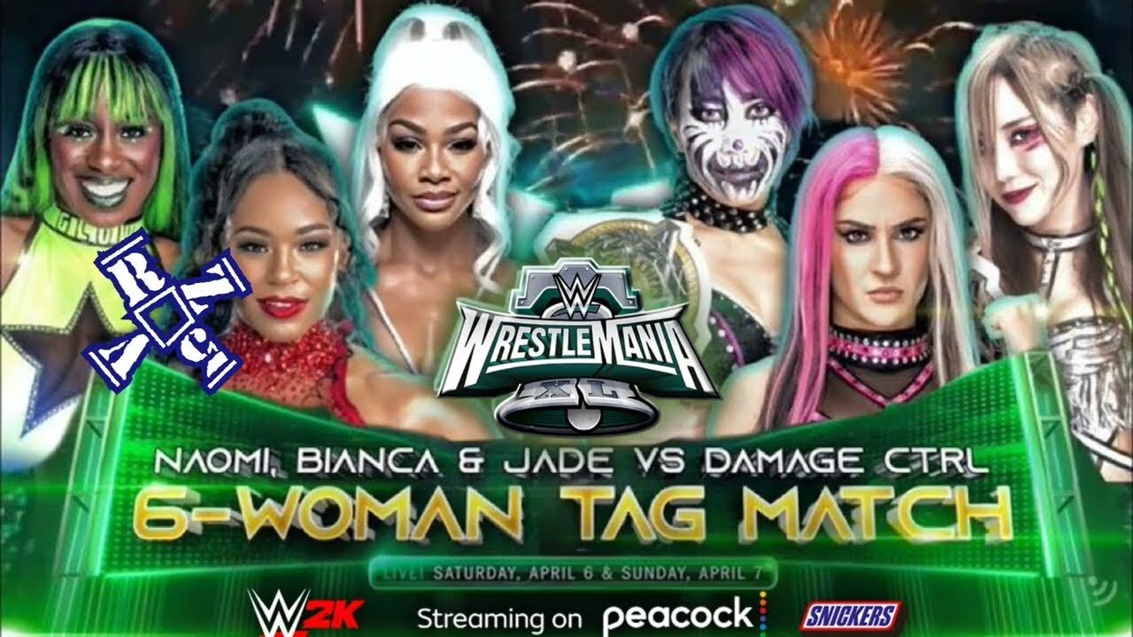 Bianca Belair, Naomi & Jade Cargill vs. Damage CTRL (Dakota Kai, Asuka & Kairi Sane)