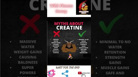 🔥Myths about creatine🔥#shorts🔥#wildfitnessgroup🔥22 April 2022🔥
