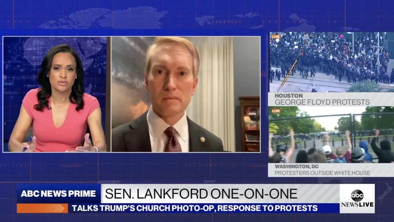 Senator James Lankford Discusses Nation-wide Protests with Linsey Davis on ABC News